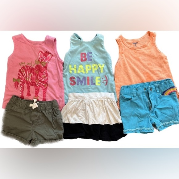 2T 4T CARTERS, 1989 PLACE, OLD NAVY, KIDGETS CASUAL SUMMER OUTFITS FOR GIRLS - Picture 2 of 13